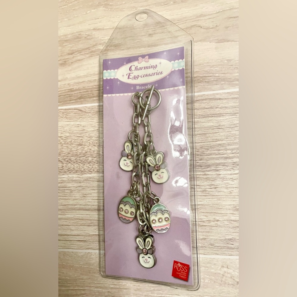 Easter Bunny & Egg Charm Bracelet - Russ Berrie - Picture 8 of 10